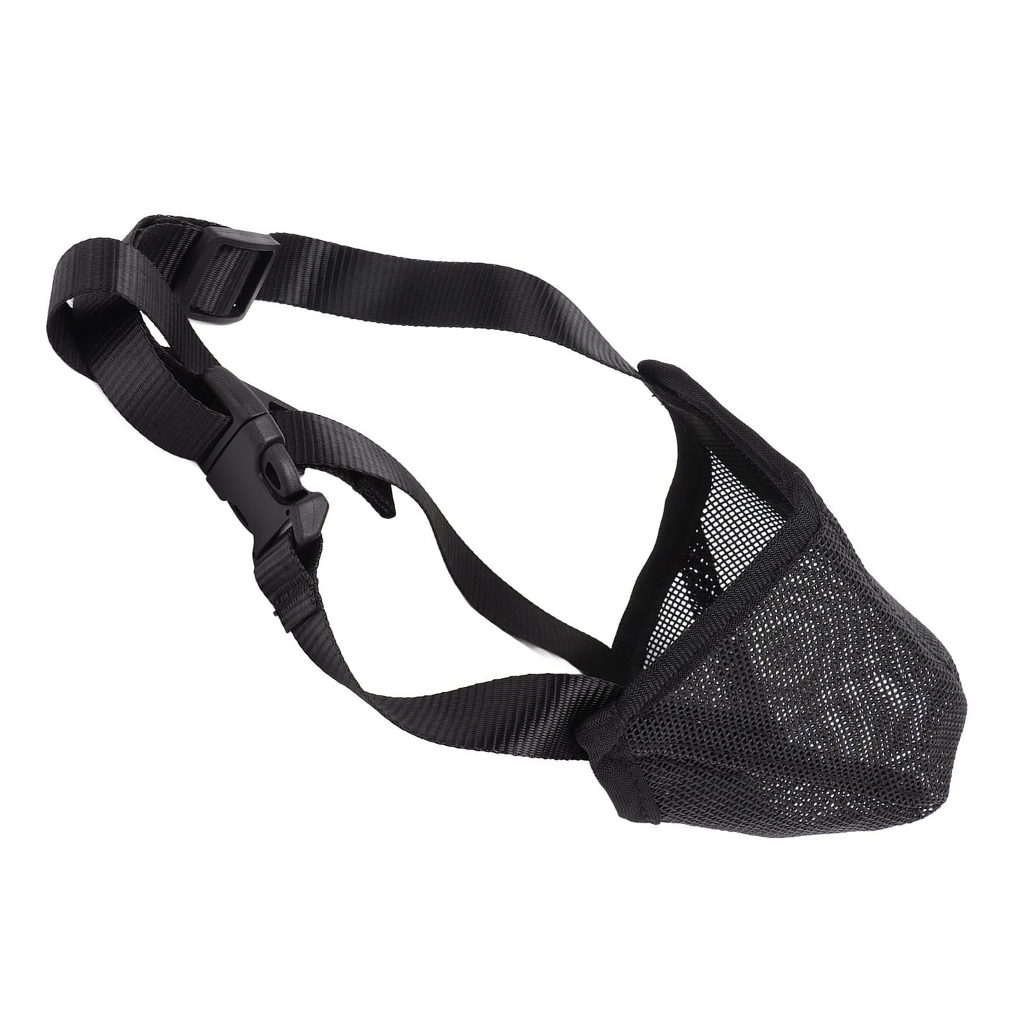 Dog Muzzle Soft Mesh Poisoned Bait Protection Pet Mouth Cover with Adjustable Straps for Small Medium Large Dogs 16.5x19cm / 6.5x7.5in