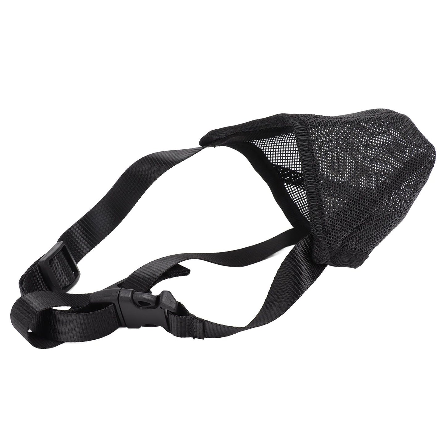 Dog Muzzle Soft Mesh Poisoned Bait Protection Pet Mouth Cover with Adjustable Straps for Small Medium Large Dogs 16.5x19cm / 6.5x7.5in