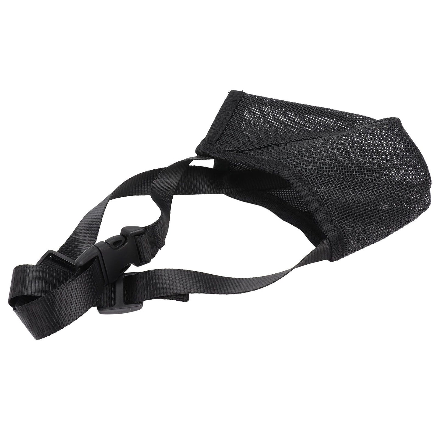Dog Muzzle Soft Mesh Poisoned Bait Protection Pet Mouth Cover with Adjustable Straps for Small Medium Large Dogs 16.5x19cm / 6.5x7.5in