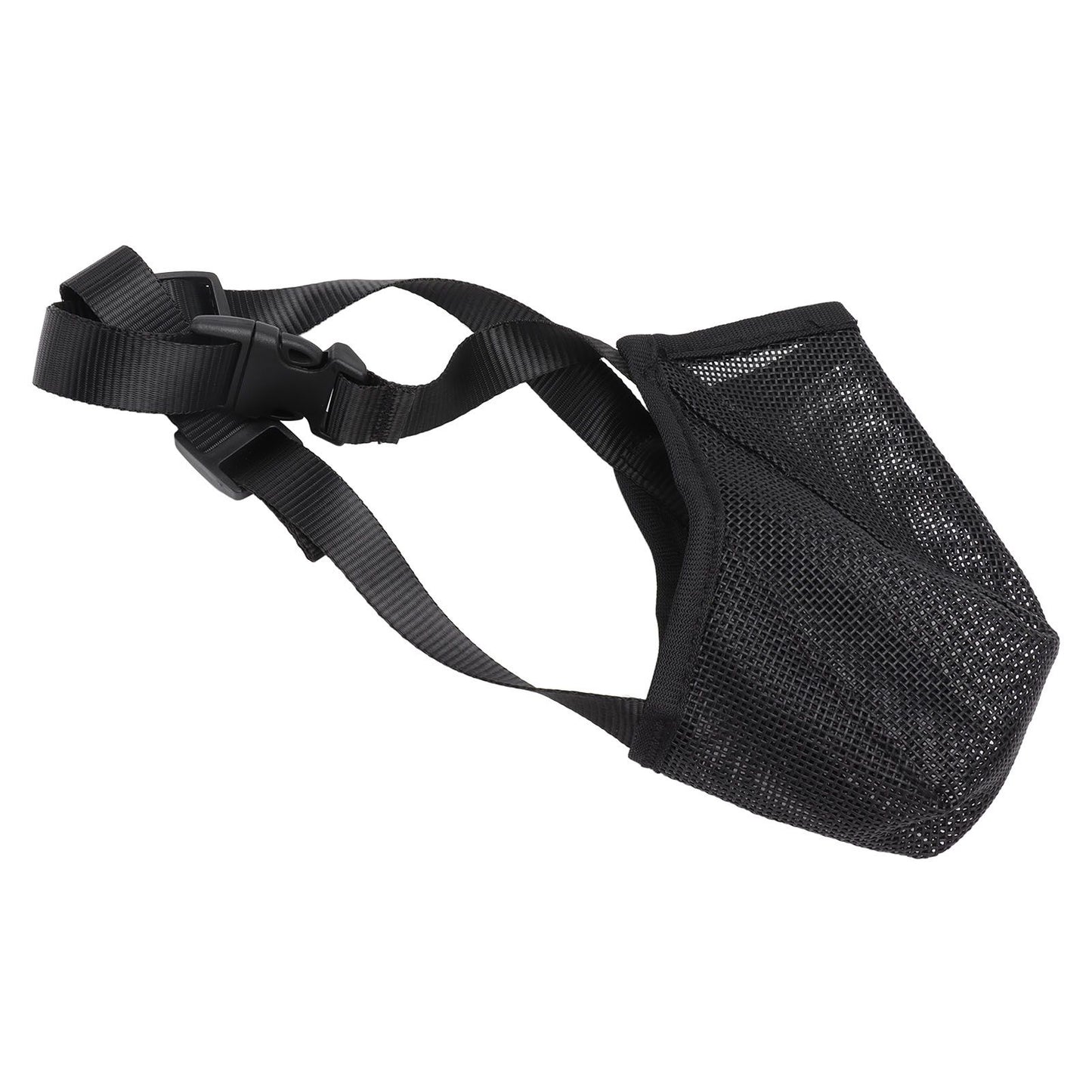 Dog Muzzle Soft Mesh Poisoned Bait Protection Pet Mouth Cover with Adjustable Straps for Small Medium Large Dogs 16.5x19cm / 6.5x7.5in