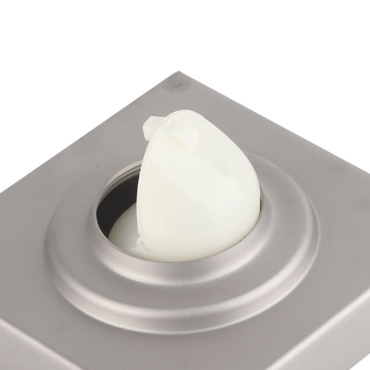 4 Inch Square Invisible Shower Drain Stainless Steel Anti Odor Bathroom Floor Drain 1.3mm Tileable Brushed