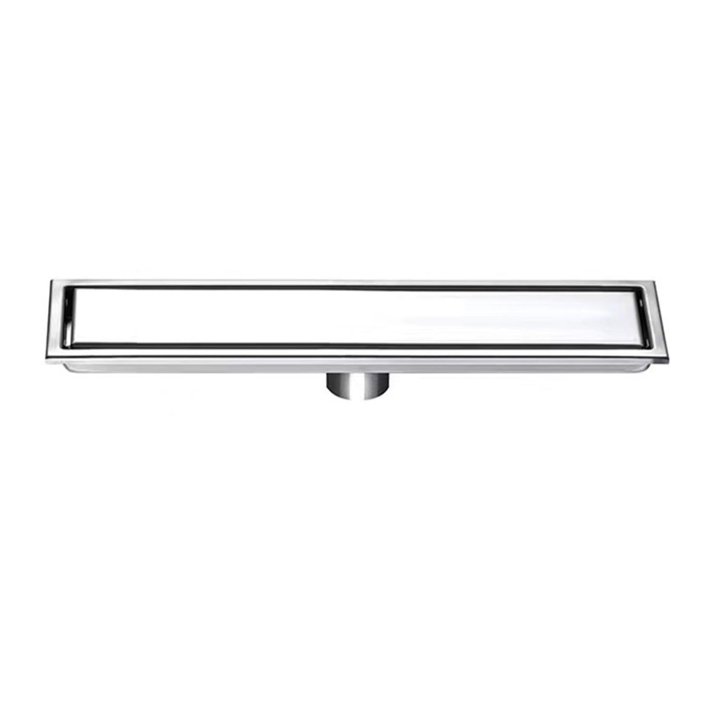 Linear Shower Drain Stainless Steel Rustproof Scratch Resistant Detachable Long Floor Drain for Bathroom Washroom Floor Drain