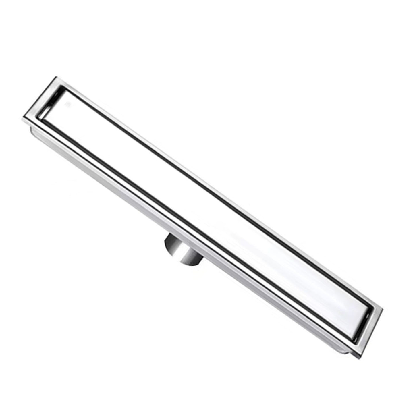 Linear Shower Drain Stainless Steel Rustproof Scratch Resistant Detachable Long Floor Drain for Bathroom Washroom Floor Drain