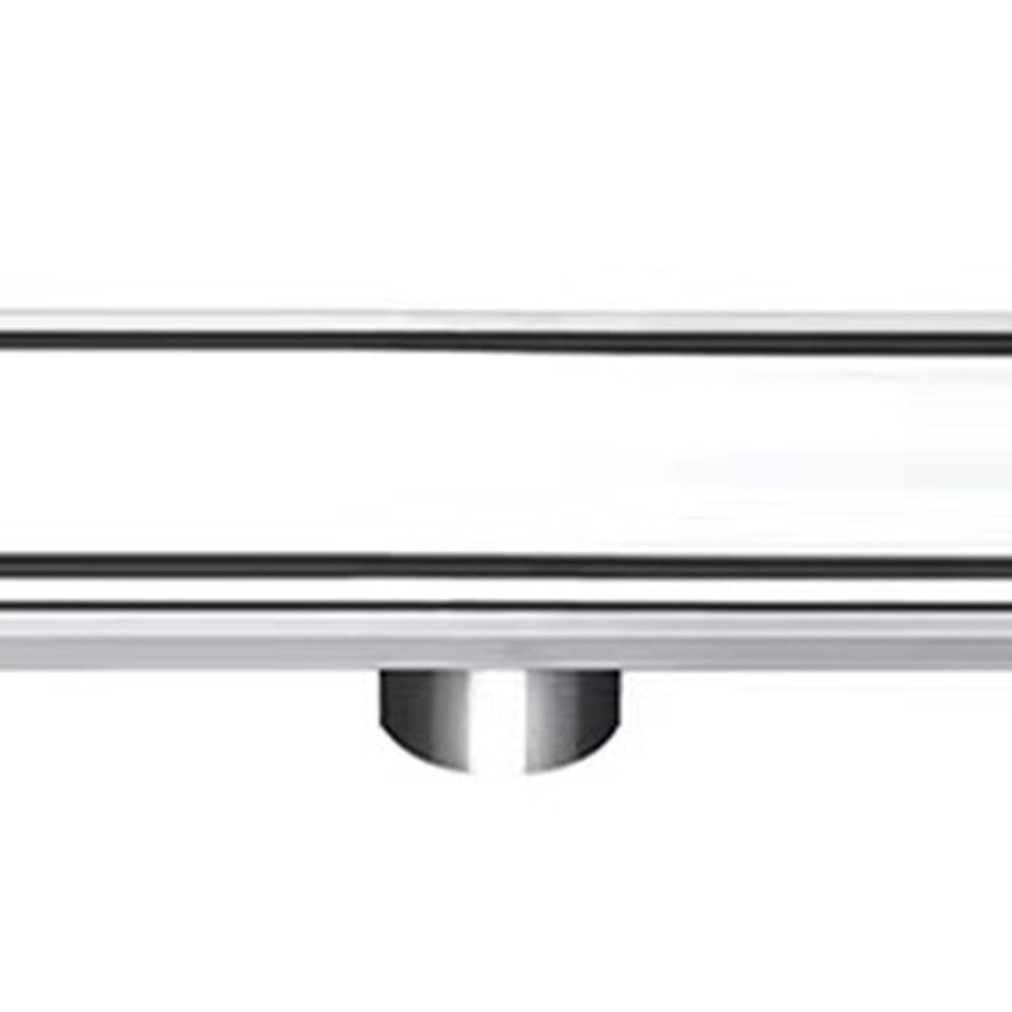 Linear Shower Drain Stainless Steel Rustproof Scratch Resistant Detachable Long Floor Drain for Bathroom Washroom Floor Drain
