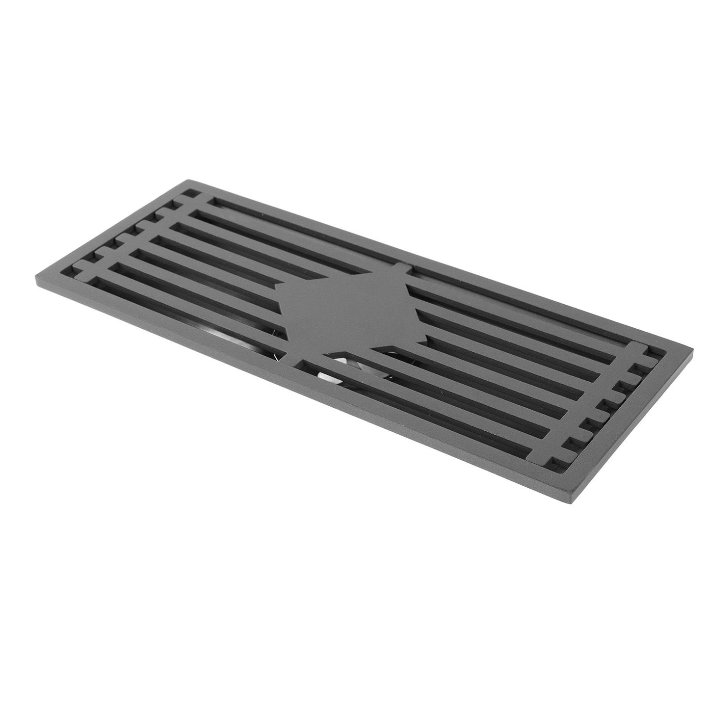Floor Drain Stainless Steel Rectangle Corrosion Resistance Shower Grate for Kitchen Balcony Hotel 30CM/11.8IN