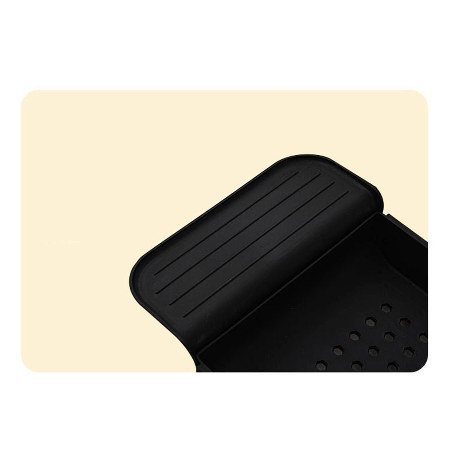 Bathtub Tray Stable Placement Expandable Plastic Material Draining Design Bath Caddy Tub Table for Bathroom Black