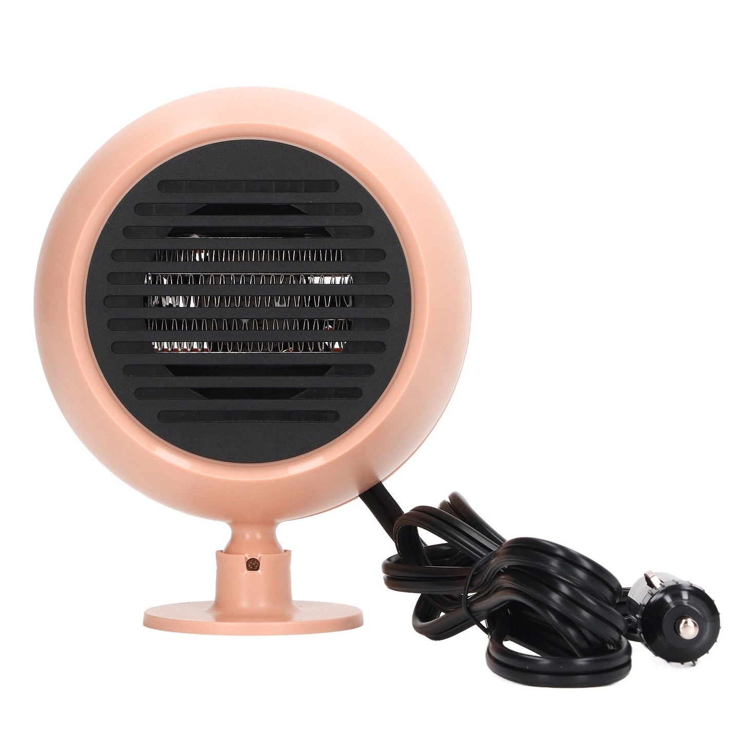 Car Heater Multi Angle Rotation Planetary Car Heater Portable Windshield Defogger Defroster Pink 12V
