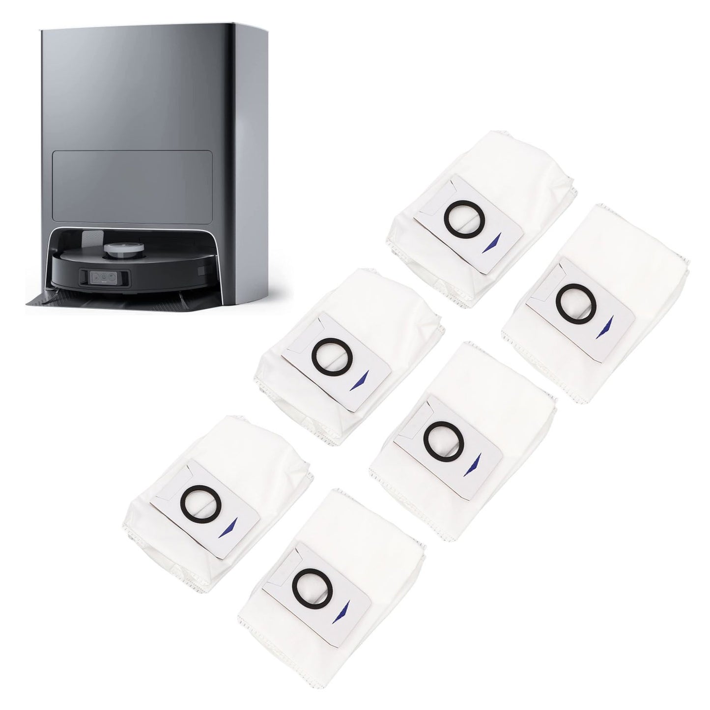 6pcs Vacuum Cleaner Dust Bags for DEEBOT X1 Omni Replaceable Dust Collection Bag Vacuum Cleaner Accessory