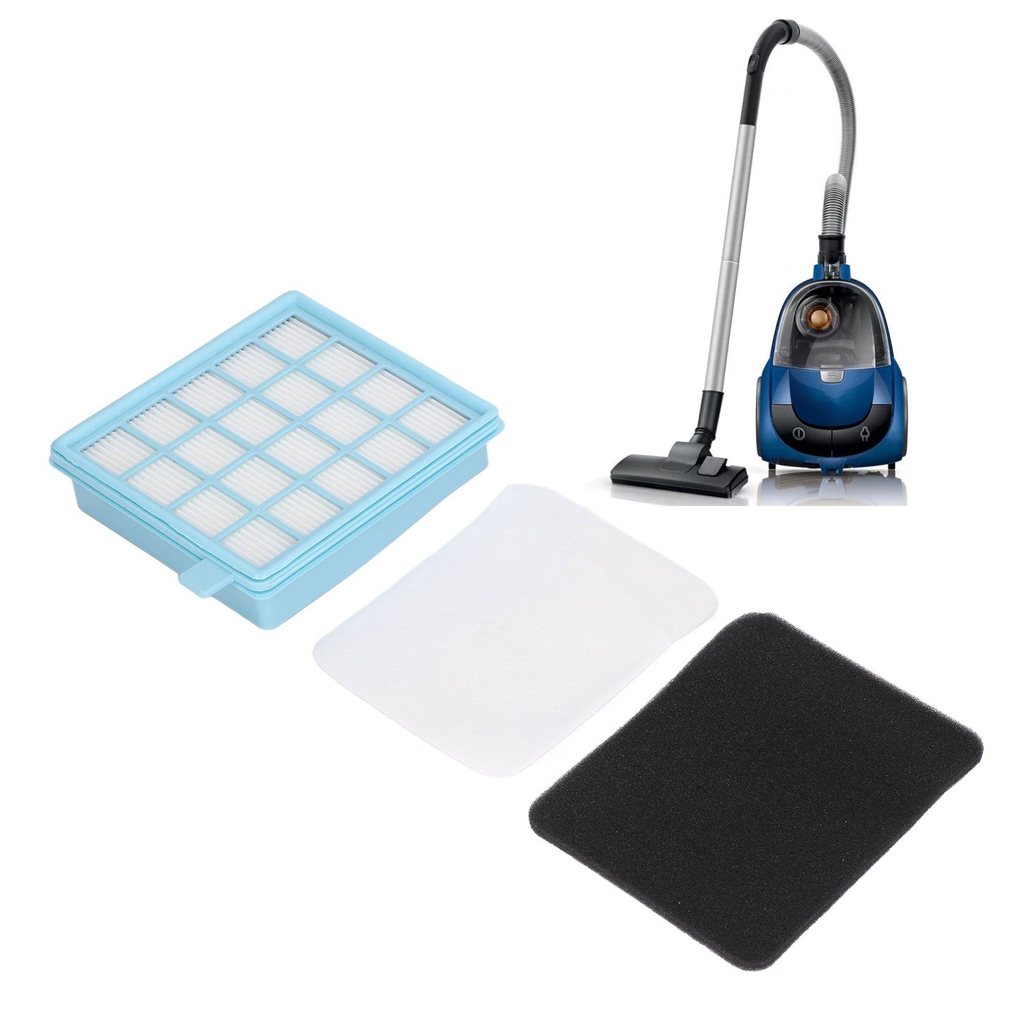Vacuum Cleaner Filter Set Replacement for PHILIPS FC8470 FC8471 FC8472 FC8473 FC8474 FC8476 FC8477