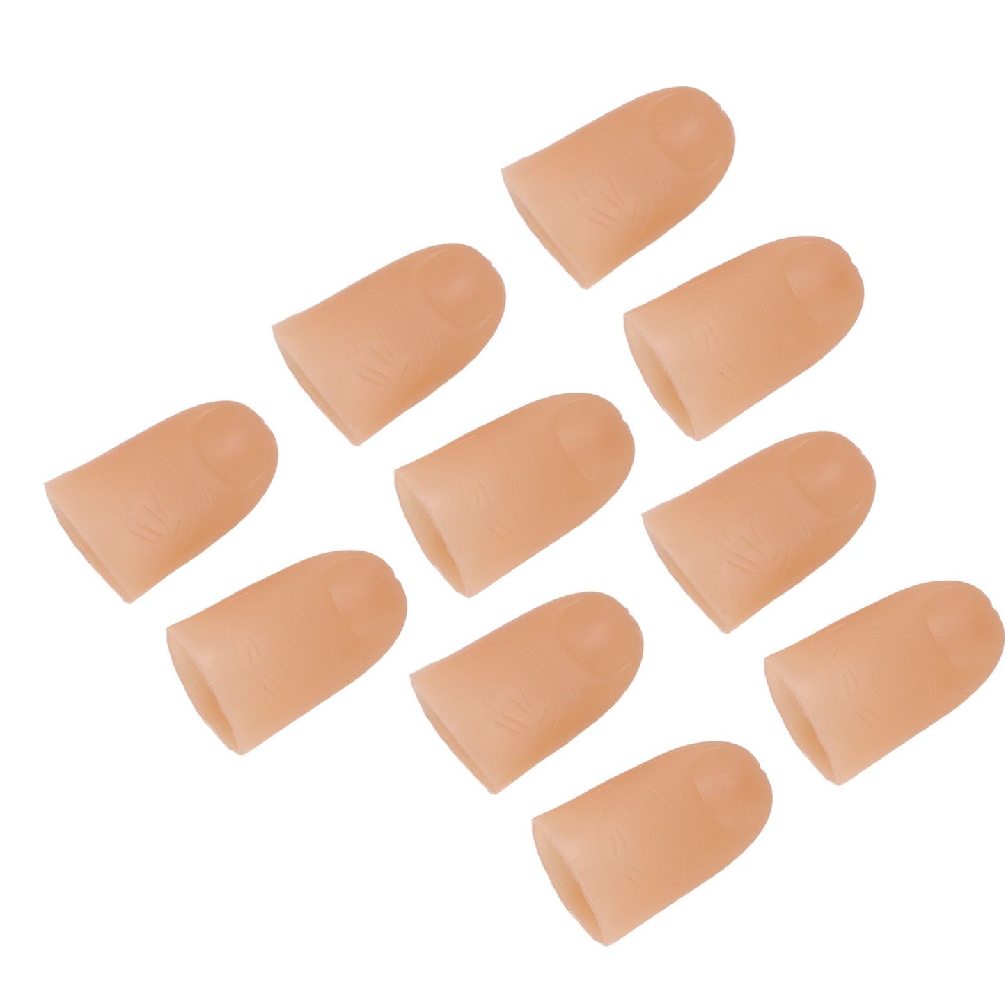 5 Pairs Finger Light Up Thumb PVC 3V 40mAh Battery Powered 4.5cm LED Fake Finger Lights for Performance Prop Red
