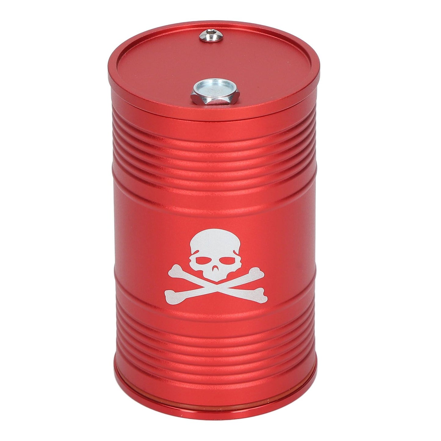 Cigarette Cylinder Ashtray Aluminum Alloy Heat Resistant Portable Car Ashtray for Automobile Red