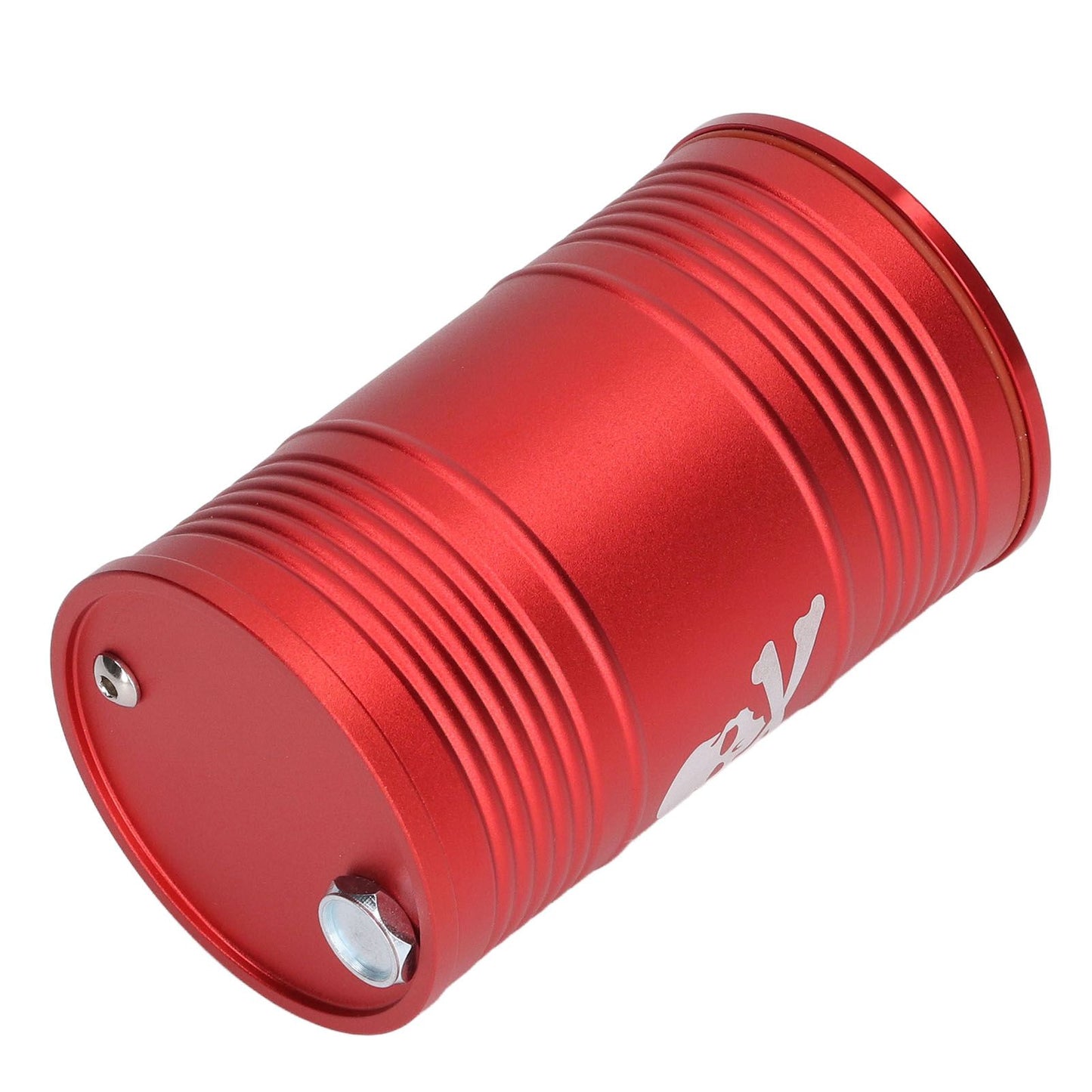 Cigarette Cylinder Ashtray Aluminum Alloy Heat Resistant Portable Car Ashtray for Automobile Red