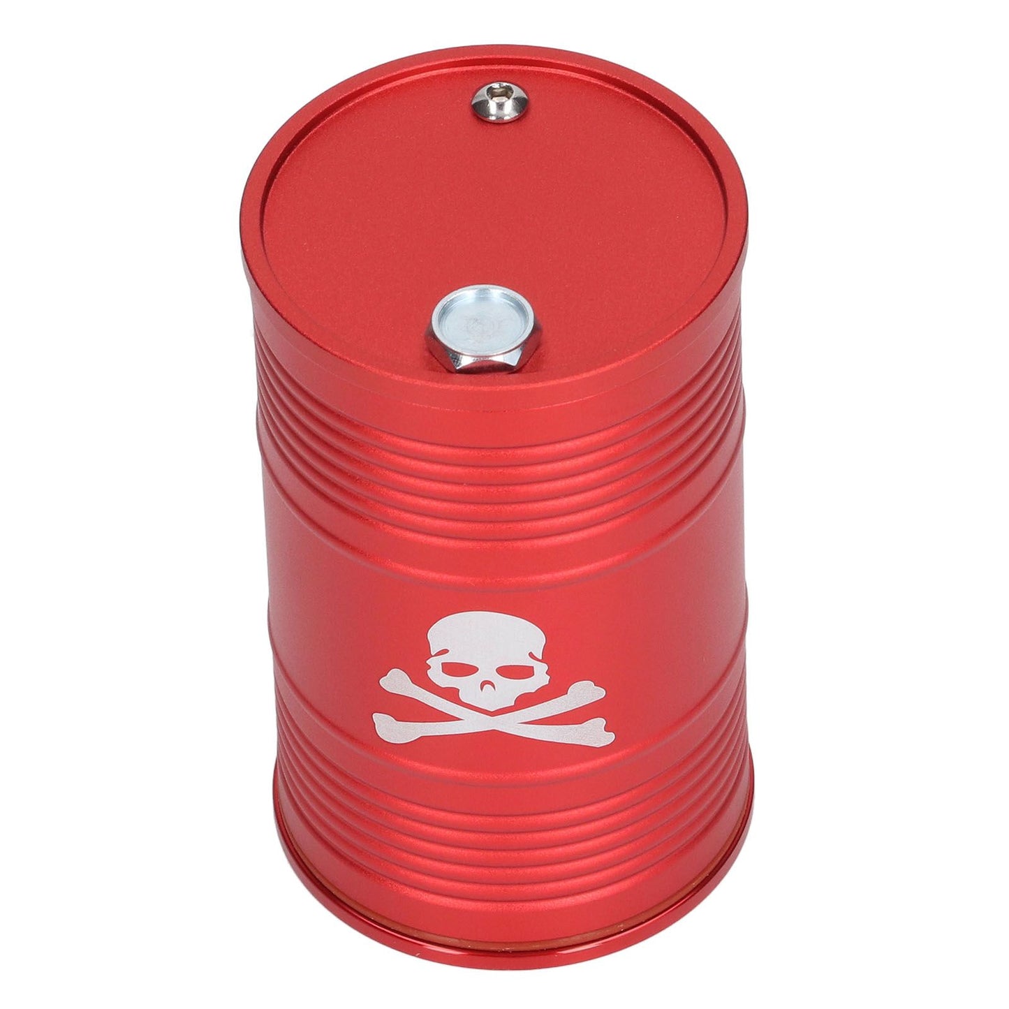 Cigarette Cylinder Ashtray Aluminum Alloy Heat Resistant Portable Car Ashtray for Automobile Red