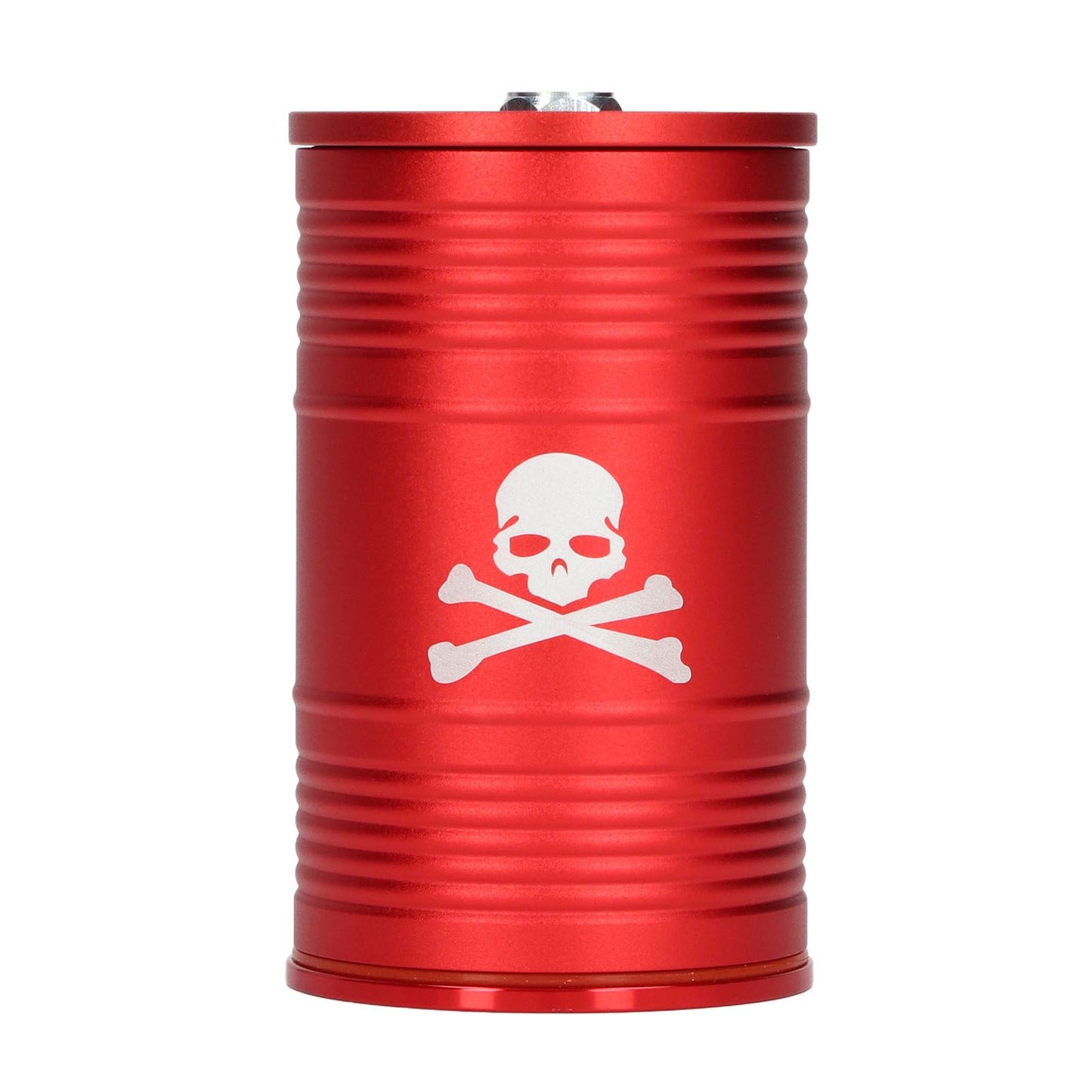 Cigarette Cylinder Ashtray Aluminum Alloy Heat Resistant Portable Car Ashtray for Automobile Red