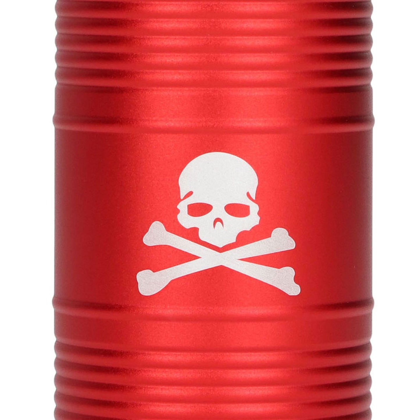 Cigarette Cylinder Ashtray Aluminum Alloy Heat Resistant Portable Car Ashtray for Automobile Red