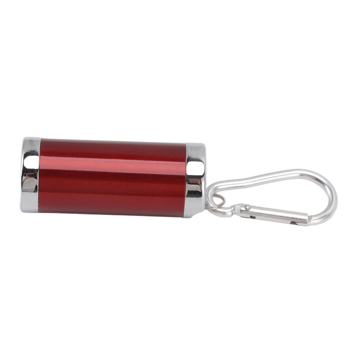 Portable Ashtray Stainless Steel Fireproof Buckle Design Exquisite Look Mini Ashtray Keychain for Car Office Red
