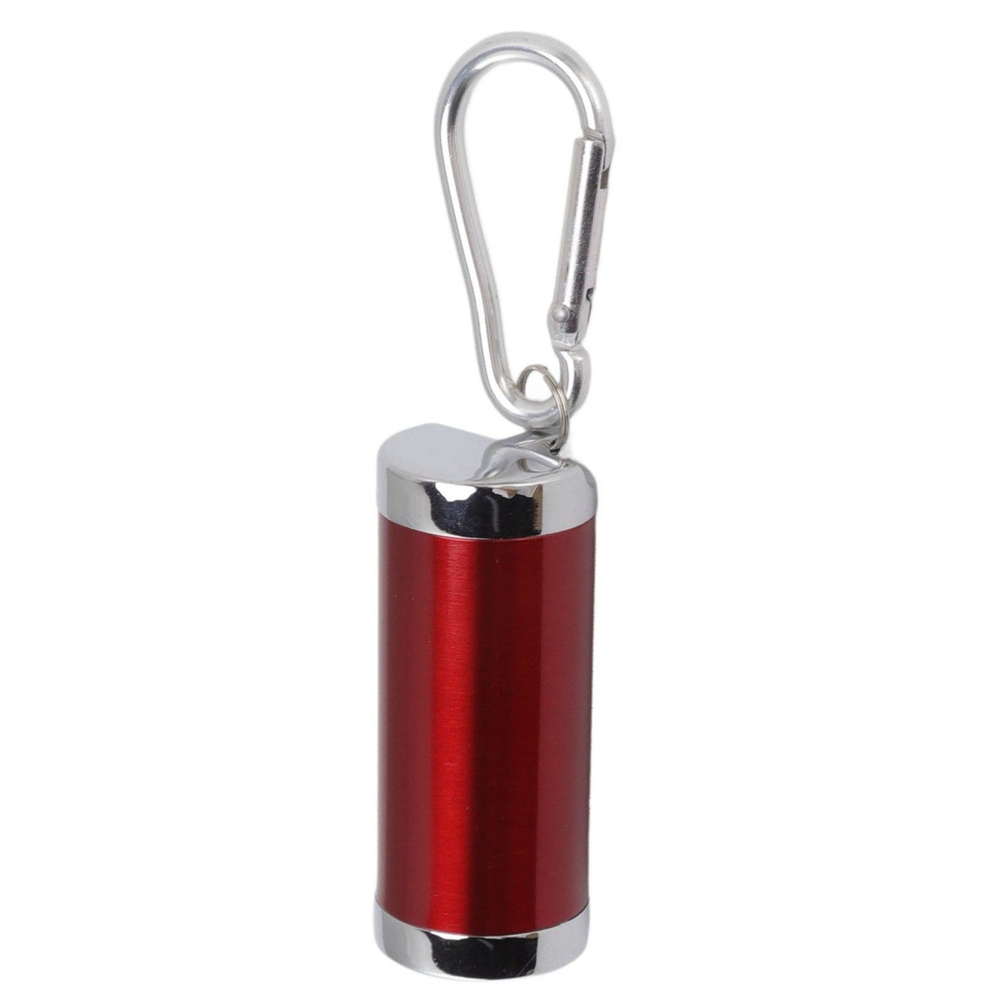 Portable Ashtray Stainless Steel Fireproof Buckle Design Exquisite Look Mini Ashtray Keychain for Car Office Red