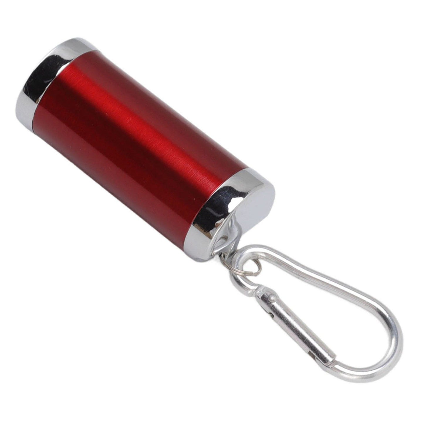 Portable Ashtray Stainless Steel Fireproof Buckle Design Exquisite Look Mini Ashtray Keychain for Car Office Red