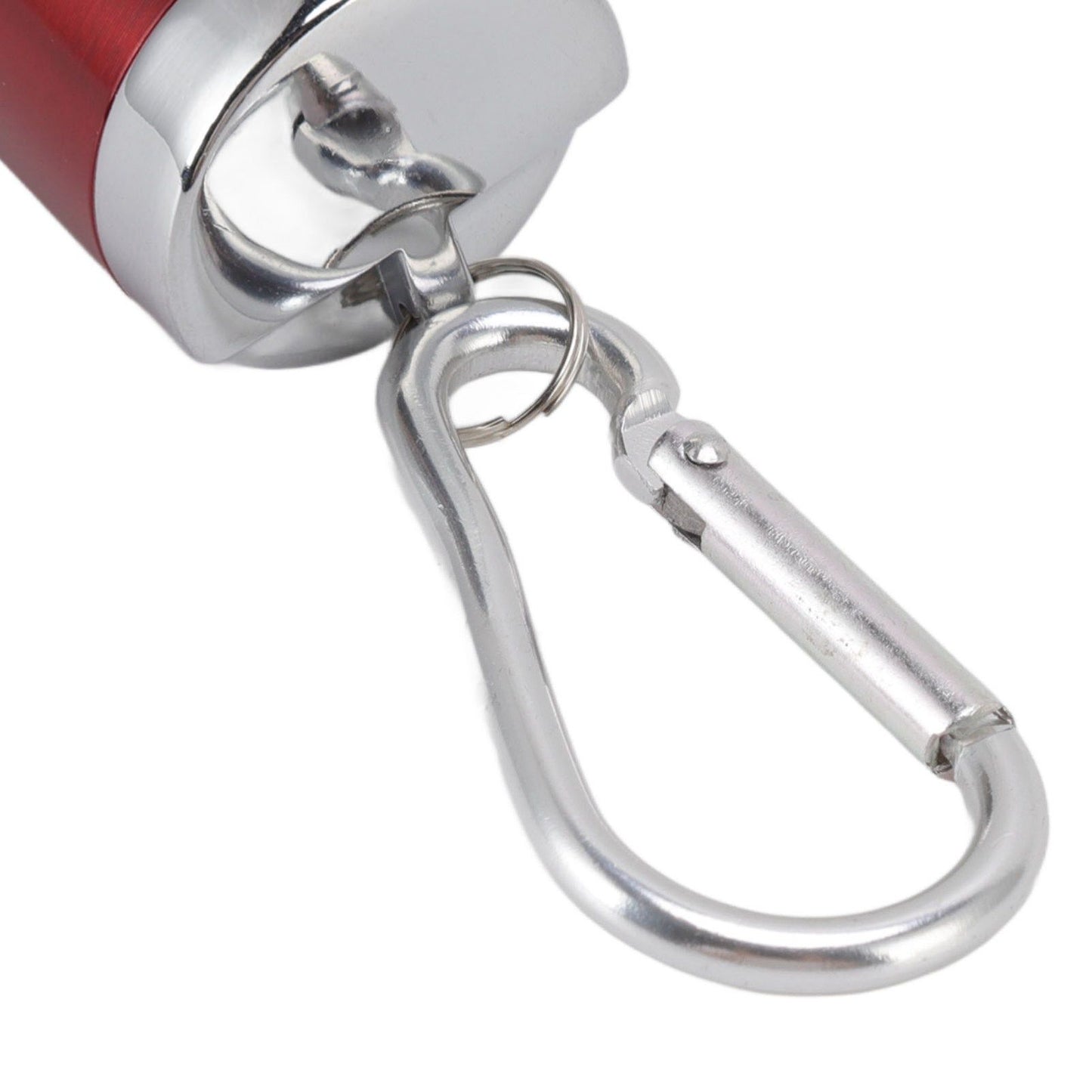 Portable Ashtray Stainless Steel Fireproof Buckle Design Exquisite Look Mini Ashtray Keychain for Car Office Red