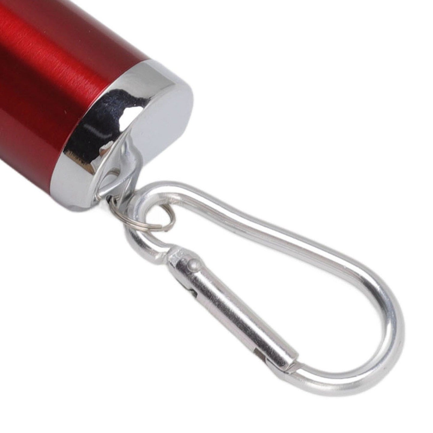 Portable Ashtray Stainless Steel Fireproof Buckle Design Exquisite Look Mini Ashtray Keychain for Car Office Red