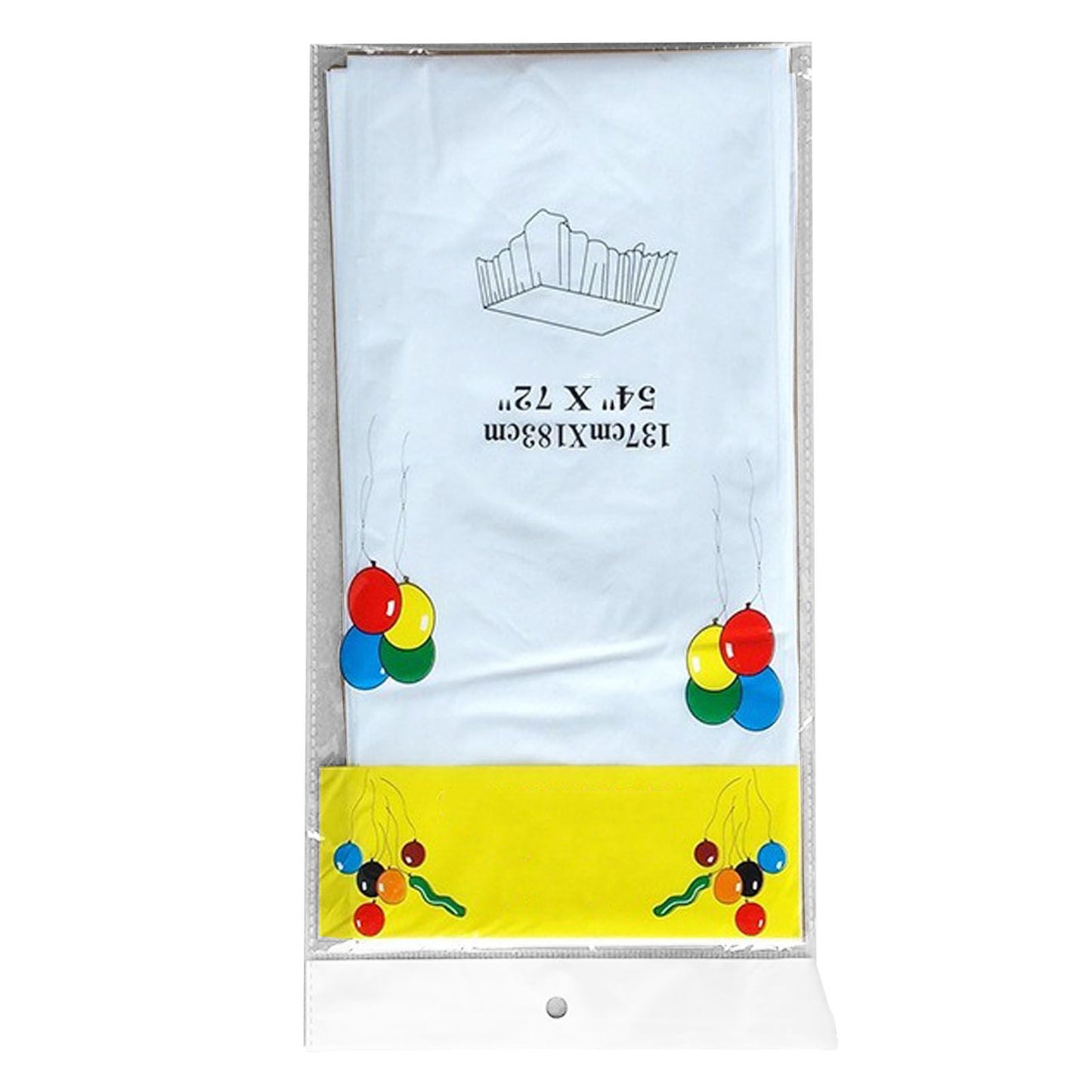 5Pcs Disposable Tablecloth White 137x183cm PE Protective Table Cloth for Wedding Party Tablecloth