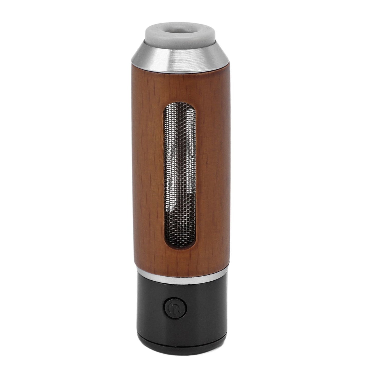 Handheld Car Ashtray with Cigarette Lighter No Leakage Portable Mini Car Cigarette Holder 50mAh Silver