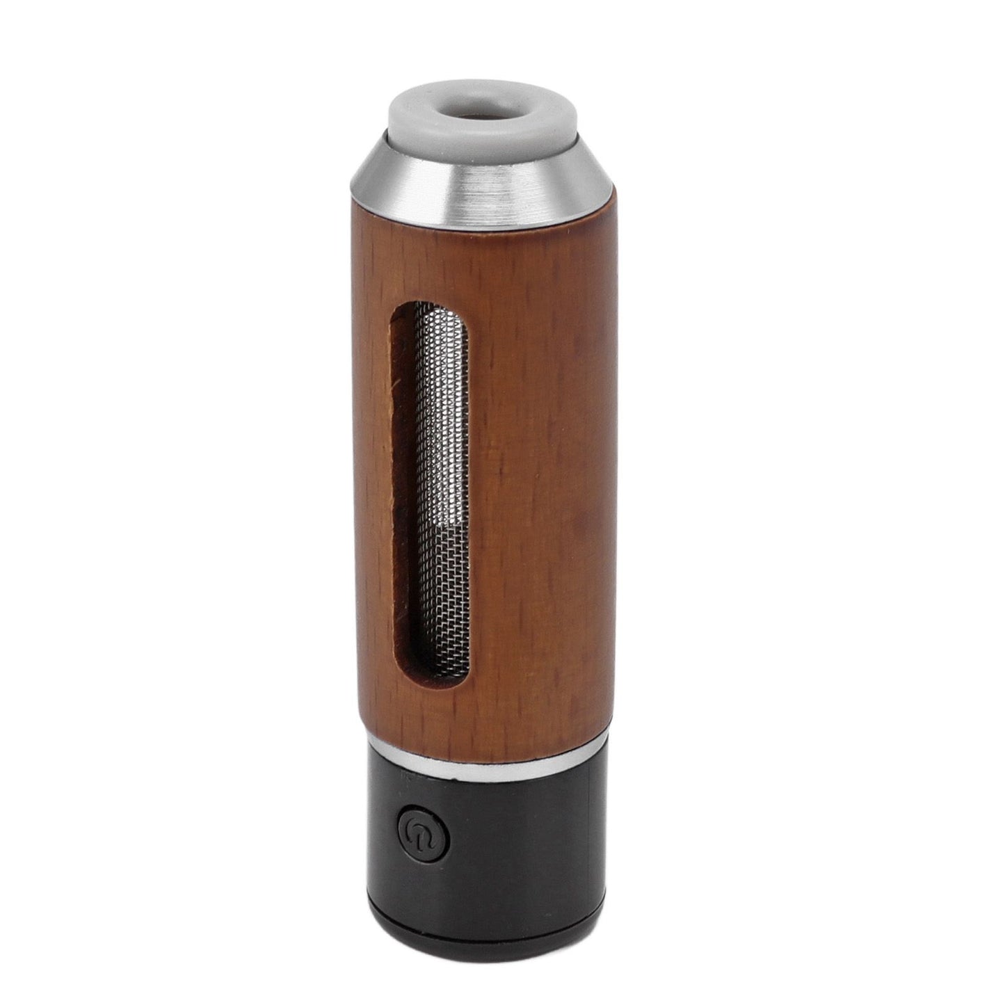 Handheld Car Ashtray with Cigarette Lighter No Leakage Portable Mini Car Cigarette Holder 50mAh Silver