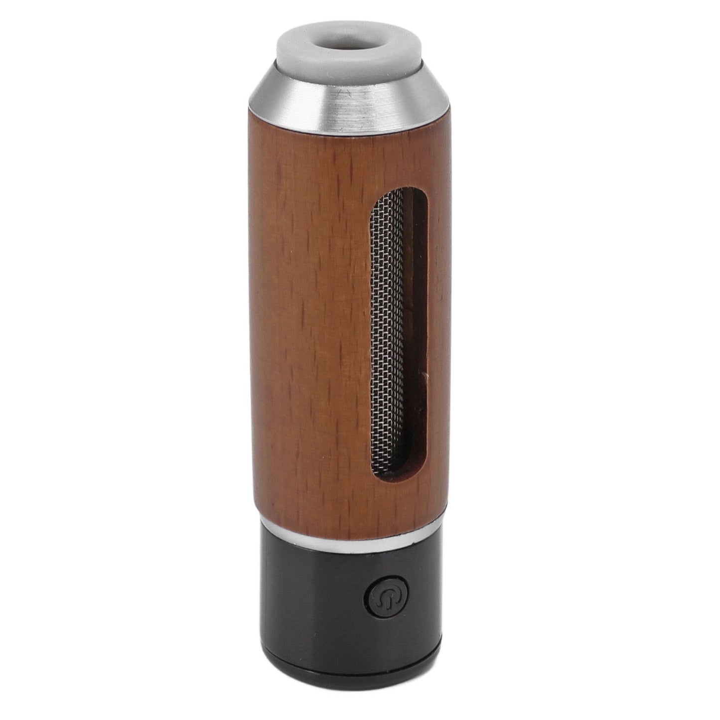 Handheld Car Ashtray with Cigarette Lighter No Leakage Portable Mini Car Cigarette Holder 50mAh Silver
