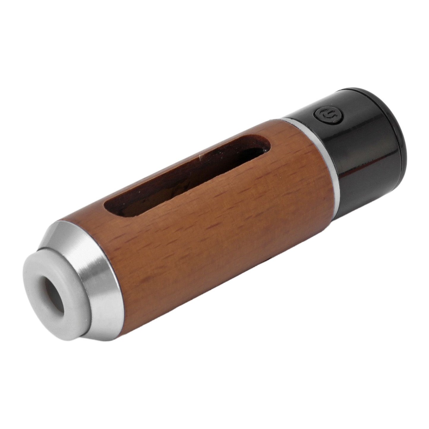 Handheld Car Ashtray with Cigarette Lighter No Leakage Portable Mini Car Cigarette Holder 50mAh Silver