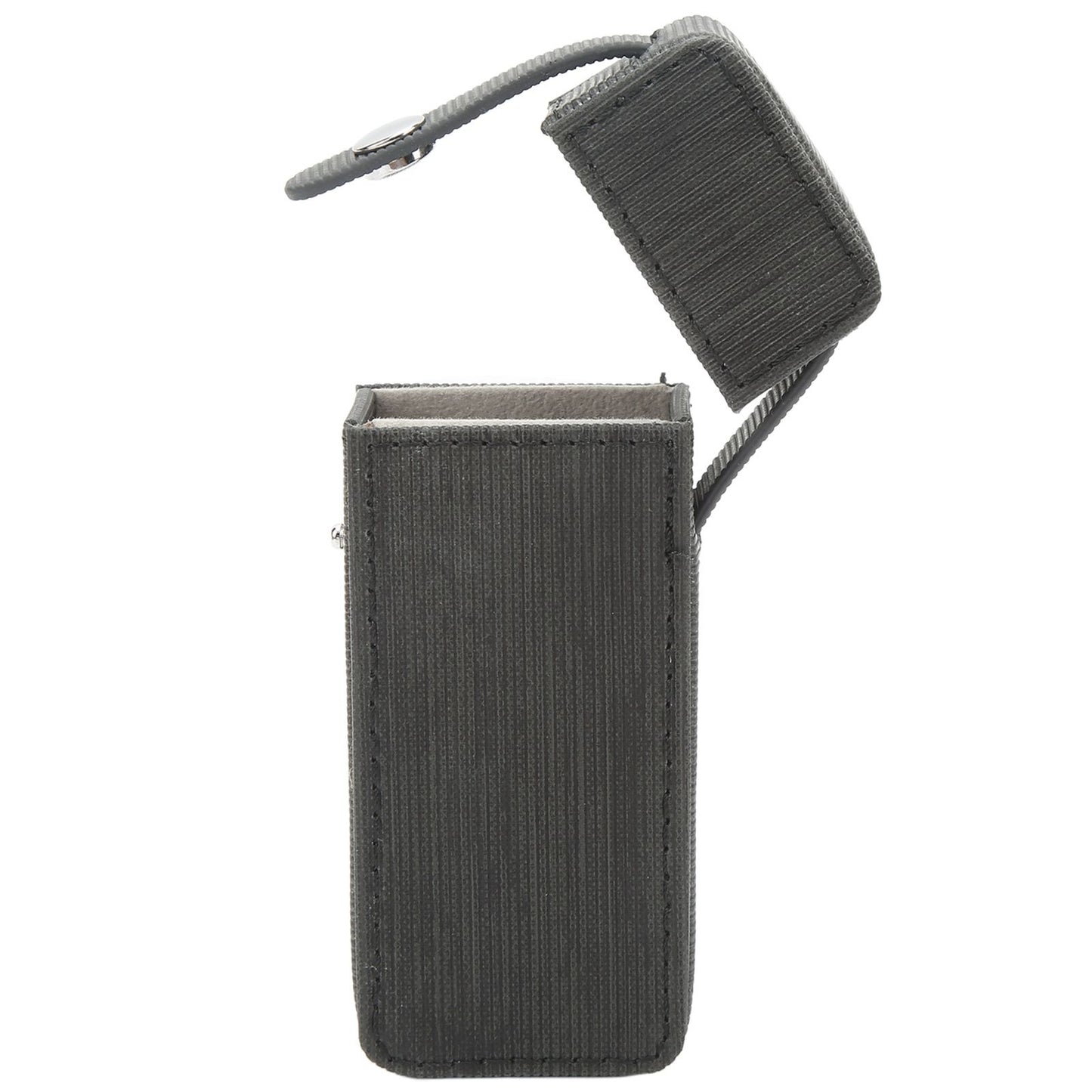 Cigarette Case PU Waterproof Buckle Design Retro Delicate Cigarette Box Gifts for Men Black