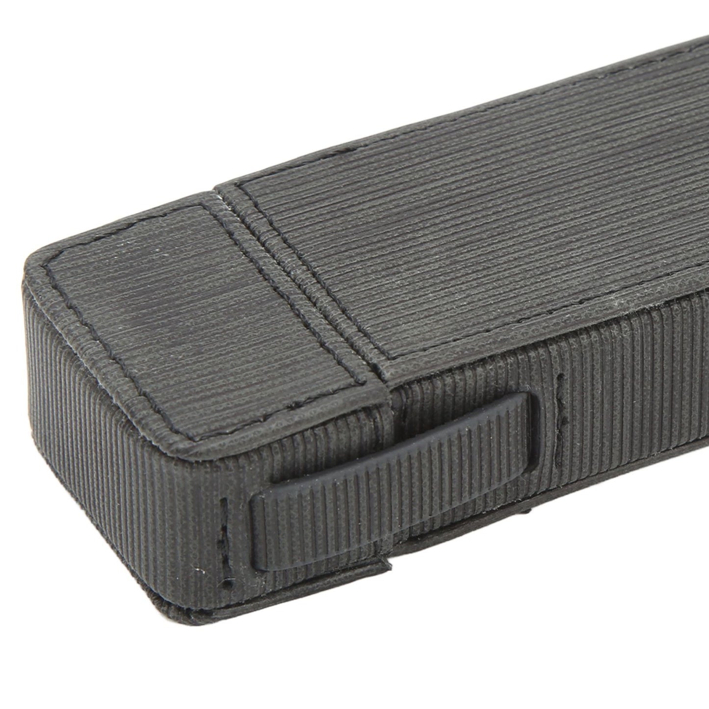 Cigarette Case PU Waterproof Buckle Design Retro Delicate Cigarette Box Gifts for Men Black