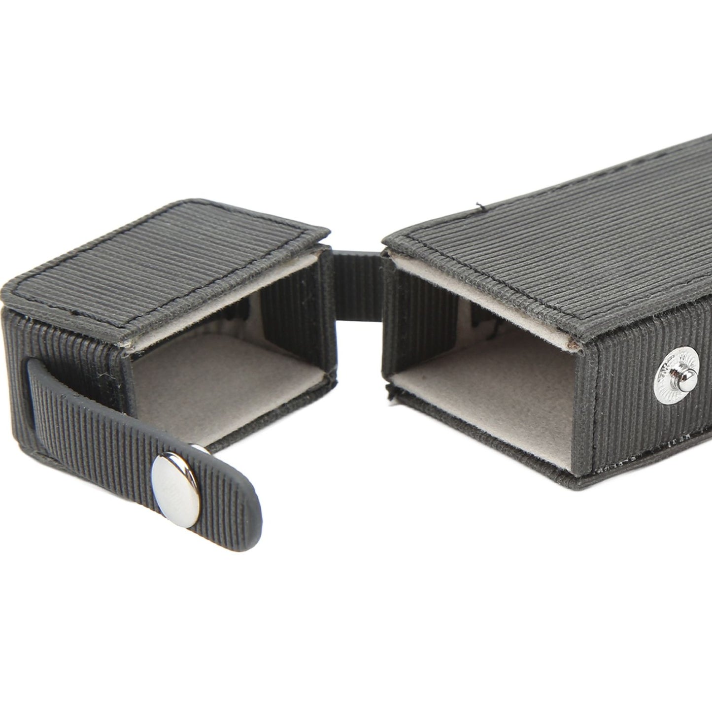 Cigarette Case PU Waterproof Buckle Design Retro Delicate Cigarette Box Gifts for Men Black