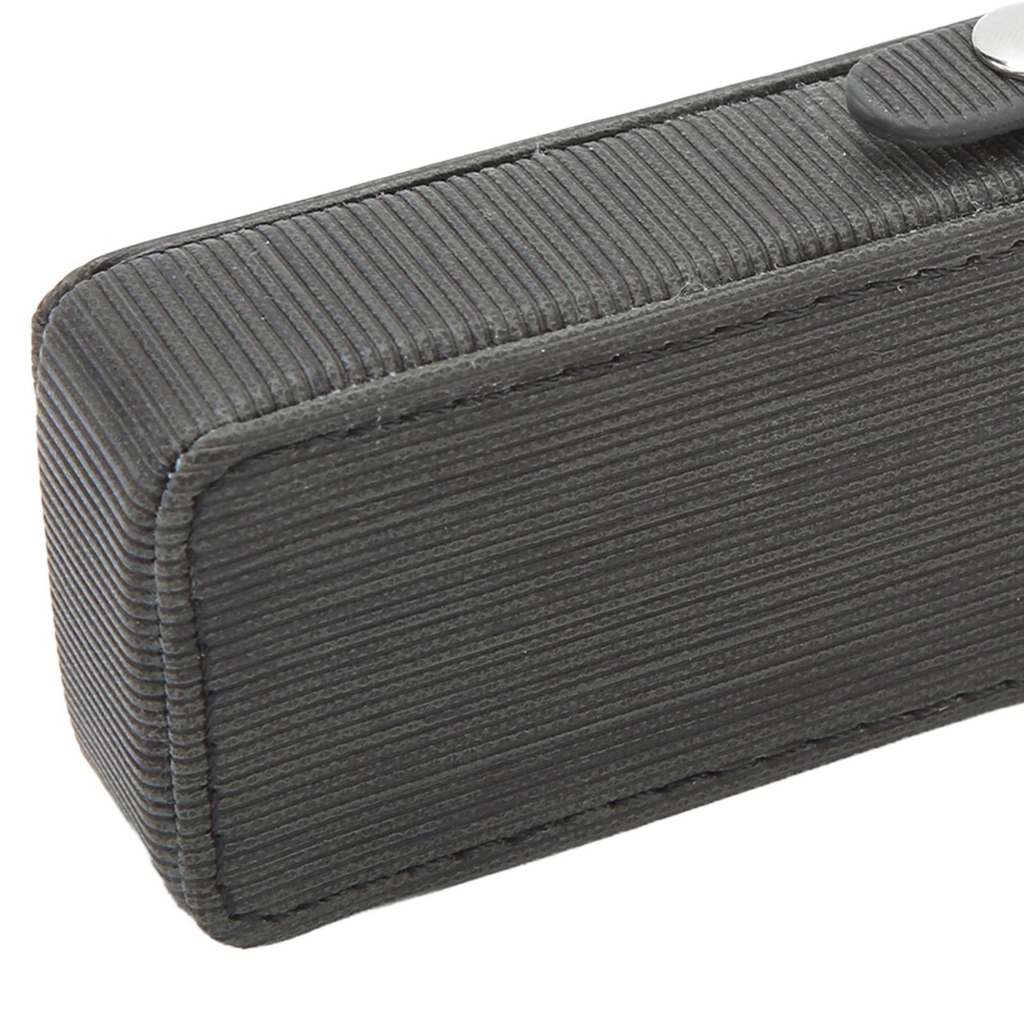 Cigarette Case PU Waterproof Buckle Design Retro Delicate Cigarette Box Gifts for Men Black