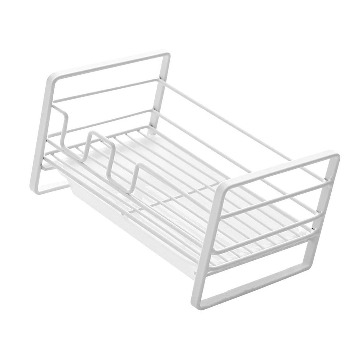 Sponge Storage Rack Matte White Compact Rust Prevention Sponge Drainer Rack Kitchen Drying Rack for Shower Room