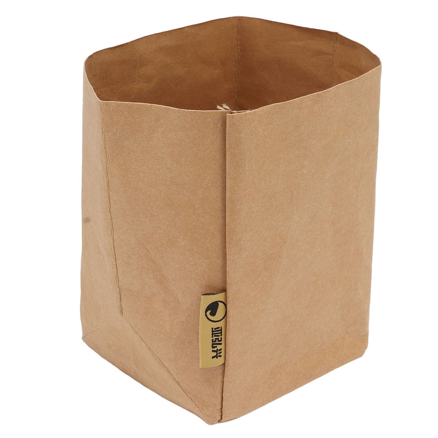 Washed Kraft Paper Bag Waterproof Flowerpot Food Storage Bag for Holding Food Fruits Vegetables Household Sundries M