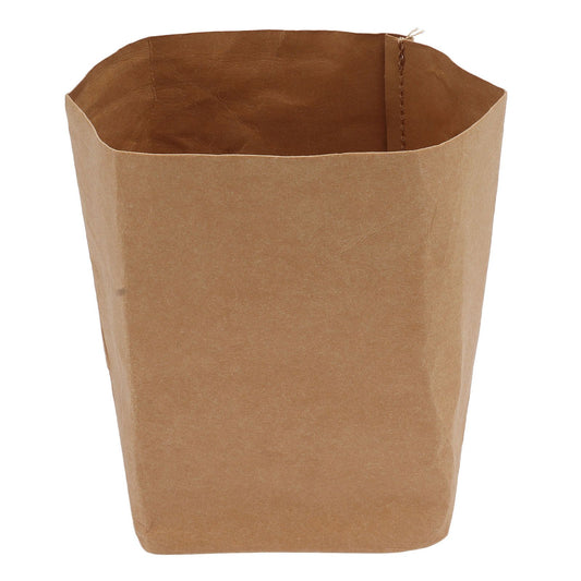 Washed Kraft Paper Bag Waterproof Flowerpot Food Storage Bag for Holding Food Fruits Vegetables Household Sundries L