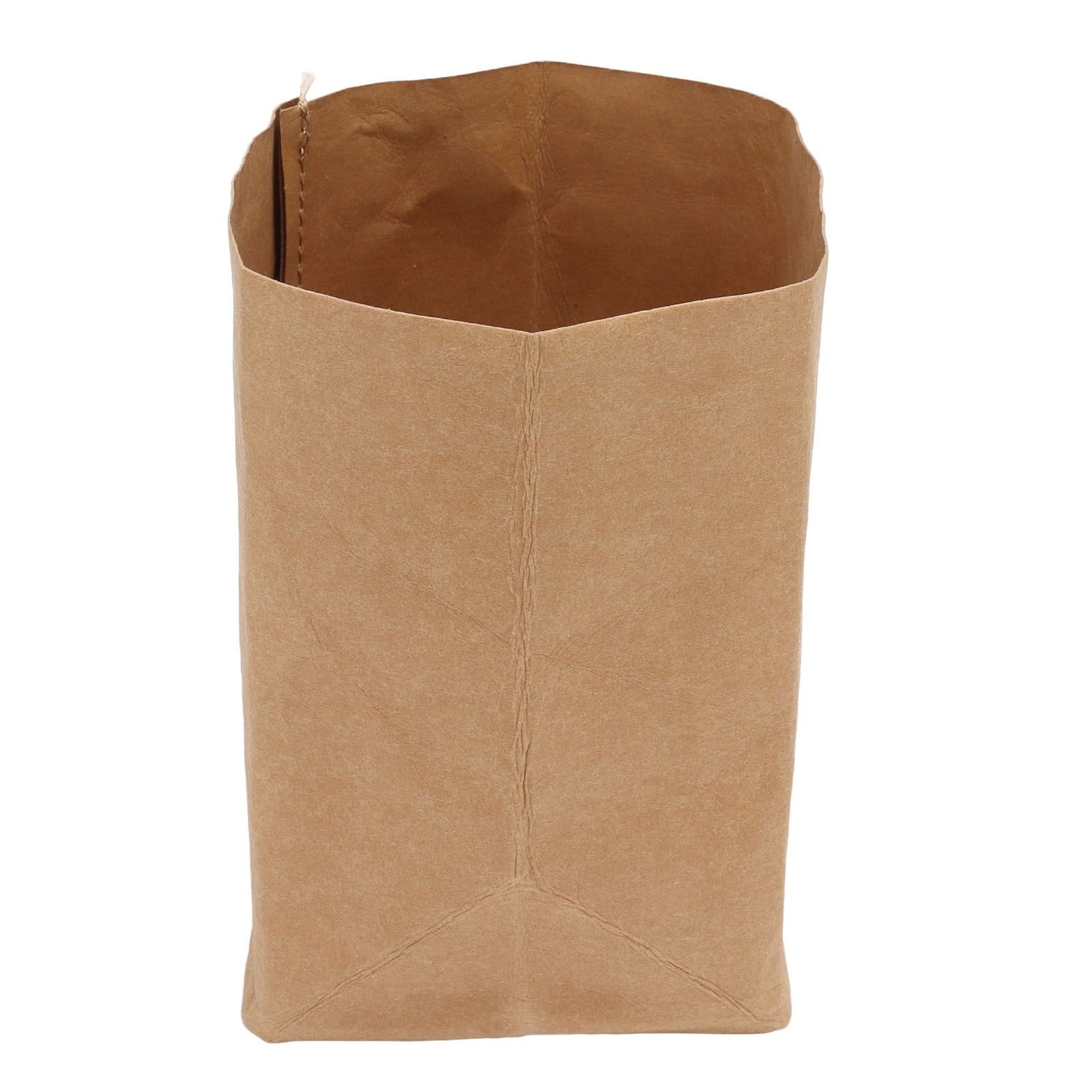 Washed Kraft Paper Bag Waterproof Flowerpot Food Storage Bag for Holding Food Fruits Vegetables Household Sundries L