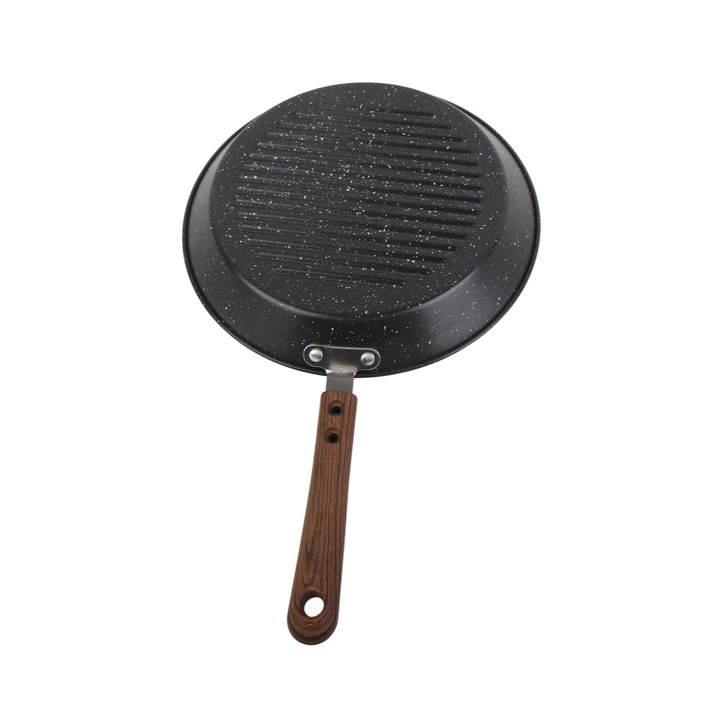 Round Grill Pan Universal Non Stick Multifunctional Flat Bottom Frying Pan for Breakfast