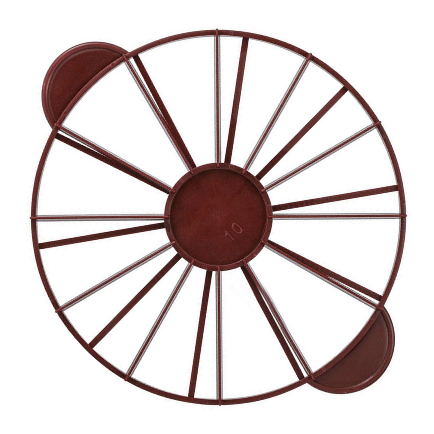 Cake Portion Marker Food Grade Round 10/12 Piece Cake Slice Marker Equal Portion Cutter Bread Cake Divider Baking Tool Dark Red (Brown) 126g/4.4oz（280）