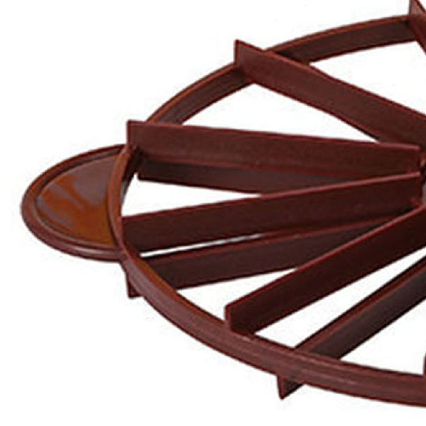 Cake Portion Marker Food Grade Round 10/12 Piece Cake Slice Marker Equal Portion Cutter Bread Cake Divider Baking Tool Dark Red (Brown) 126g/4.4oz（280）