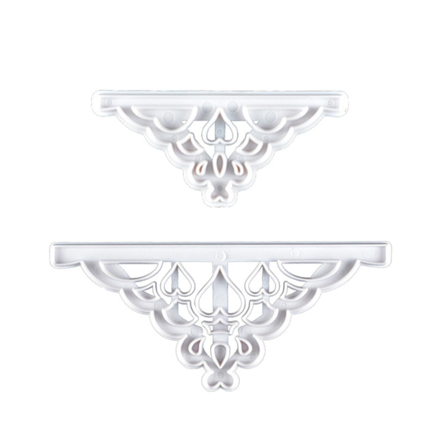 2 Pcs Crown Cutters Set Princess Crown Mold Tiara Cutter Cake Decorating Mold for DIY Birthday Party Dinner