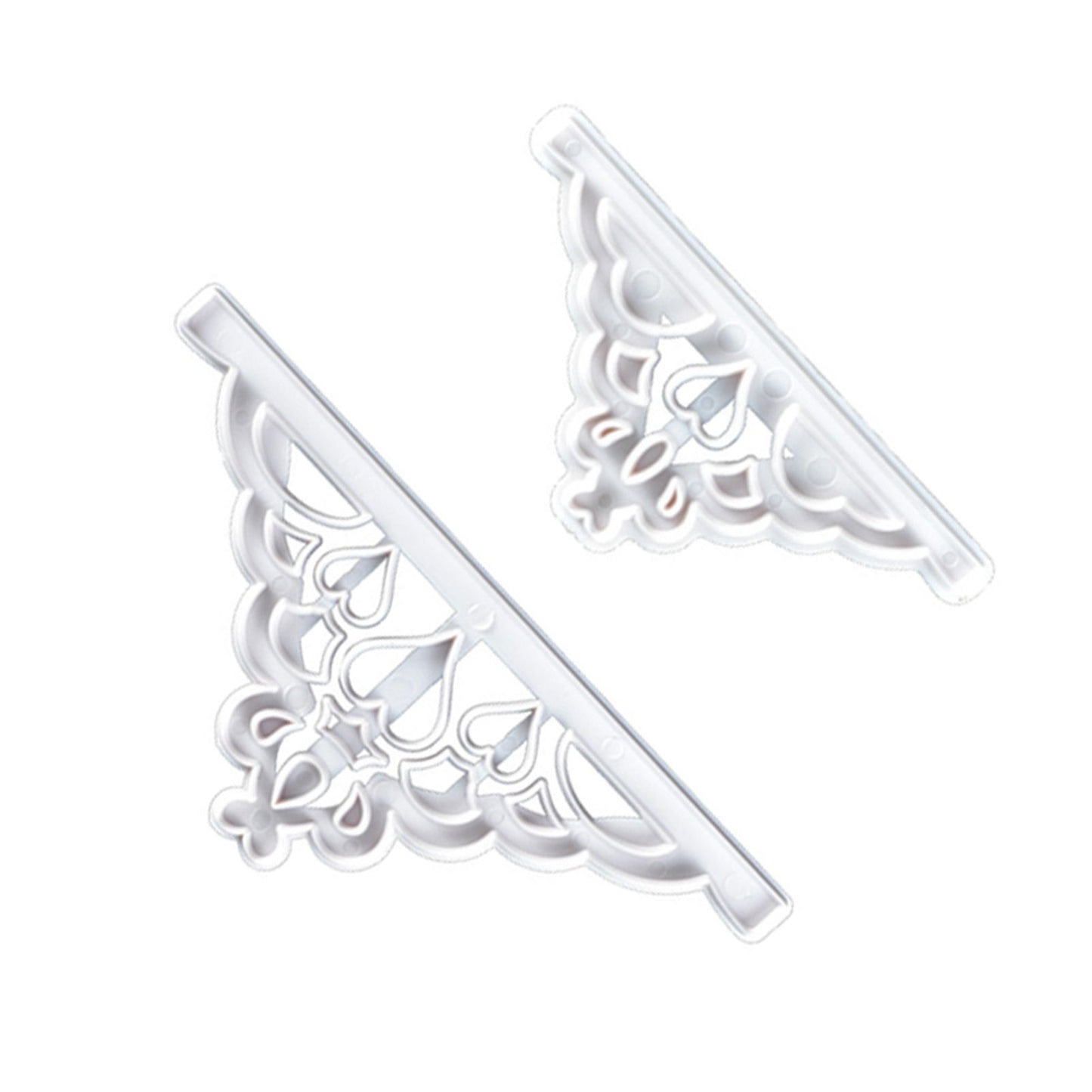 2 Pcs Crown Cutters Set Princess Crown Mold Tiara Cutter Cake Decorating Mold for DIY Birthday Party Dinner