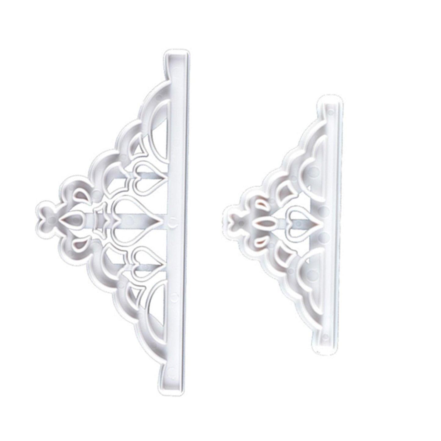 2 Pcs Crown Cutters Set Princess Crown Mold Tiara Cutter Cake Decorating Mold for DIY Birthday Party Dinner