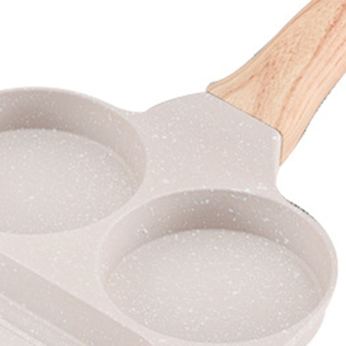 3 in 1 Breakfast Pan Nonstick Aluminum Alloy Labor Saving Pancake Frying Pan for Egg Bacon Universal Type
