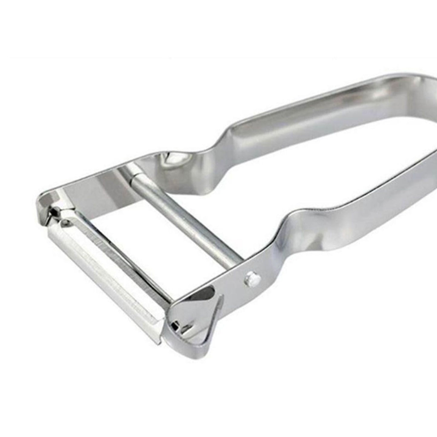 Stainless Steel Peeler U Shape Ergonomic Handle Fruit Peeler Vegetable Peeler for Kitchen Silver