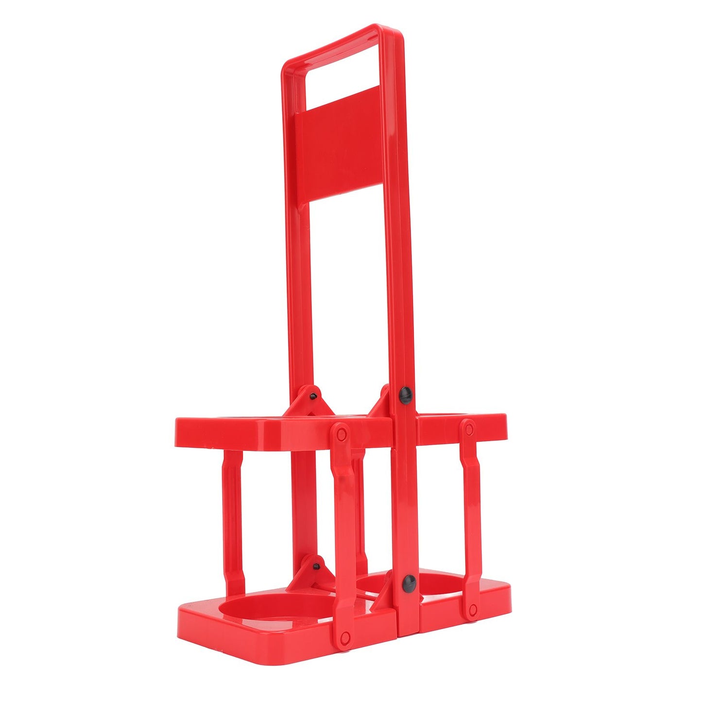 Beer Caddy Holder 2 Pack Foldable Portable Beer Beverage Display Basket Beer Bottle Carrier with Thickened Handle Red