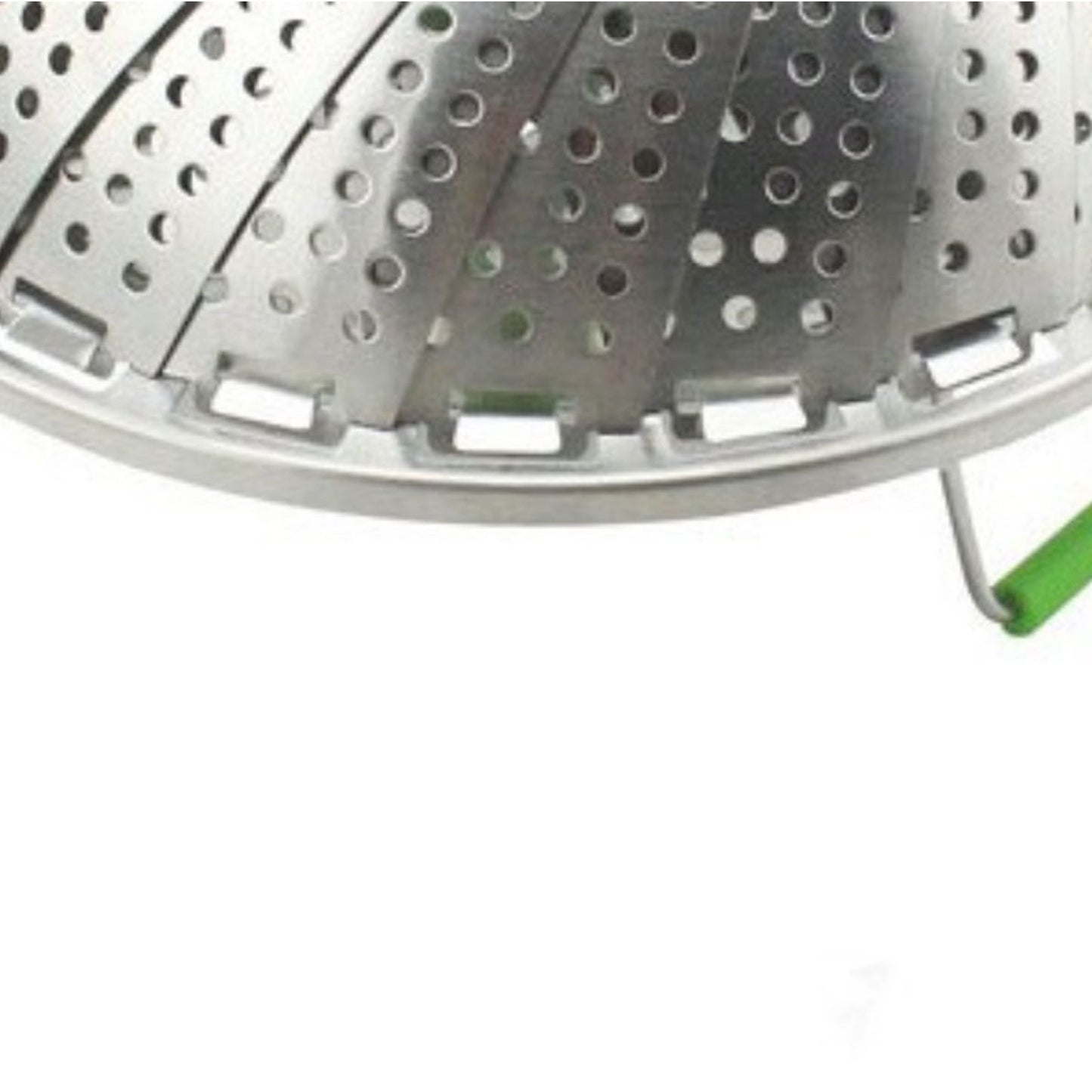 Steam Basket Stainless Steel Folding Vegetable Steam Basket with ABS Handle for Veggie Fish Seafood Cooking Steam Basket