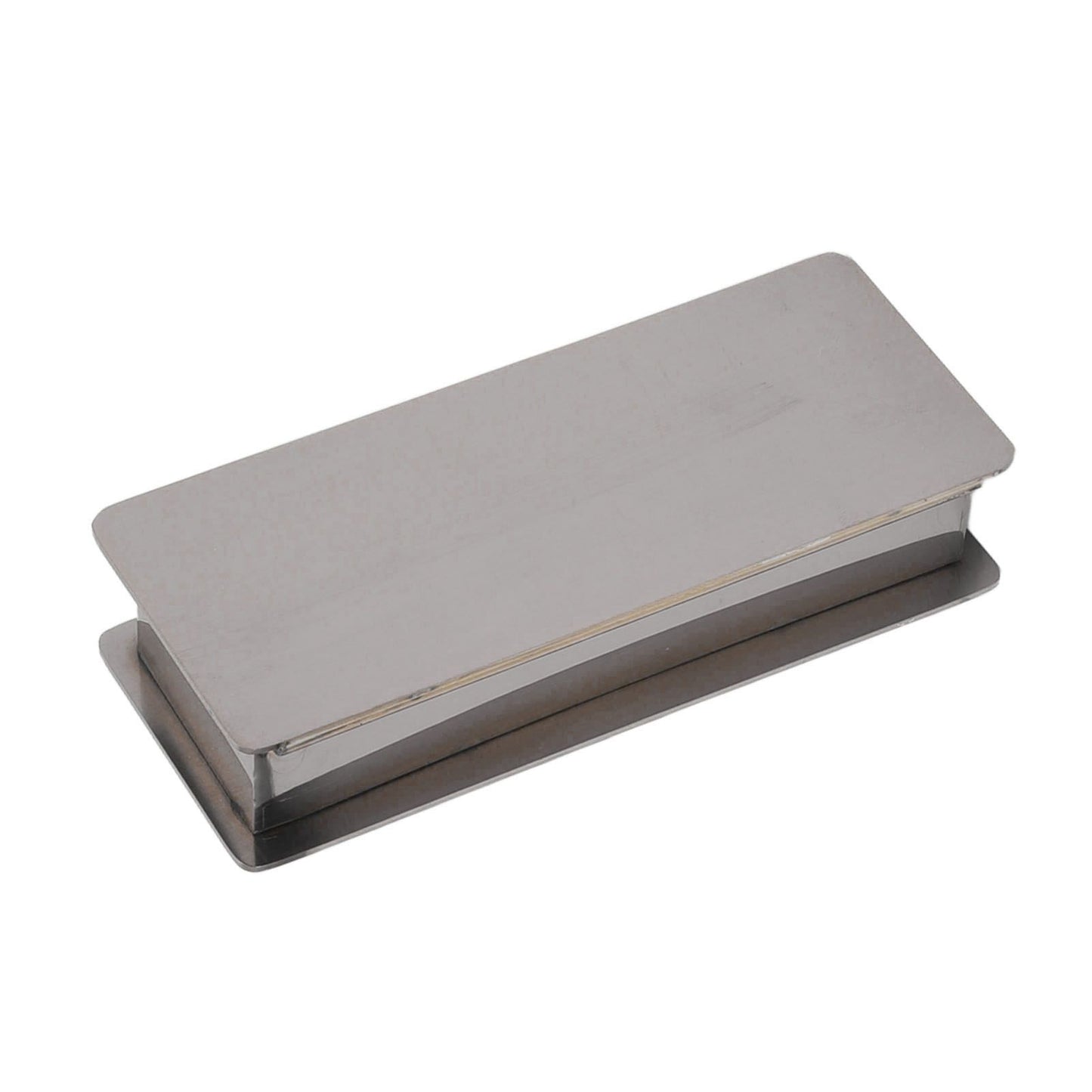 Toothpick Holder Stainless Steel Rectangular Toothpick Holder with Lid for Home Bar Hotel Restaurant Silver