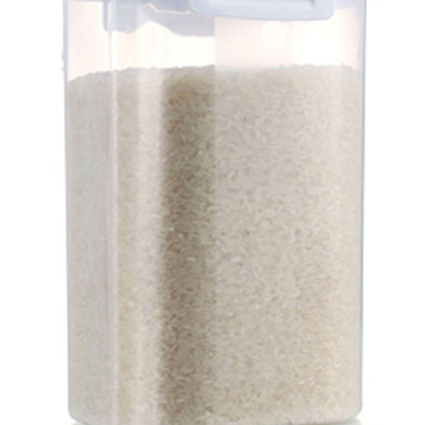 Rice Storage Barrel 2KG Capacity BPA Free Airtight Cereal Container with Measuring Cup Lid for Grain Flour Nuts