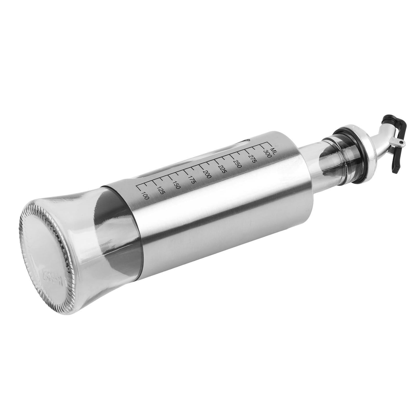2 Pcs Oil Dispenser Bottle 300ml Thickened Scale Design Visual Seasoning Bottle for Home Kitchen